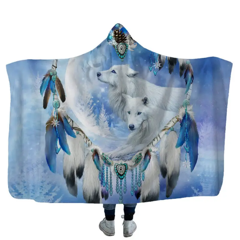 hooded blanket long