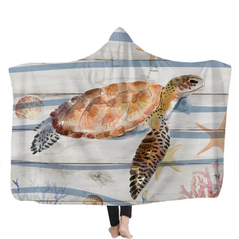 penguin hooded blanket