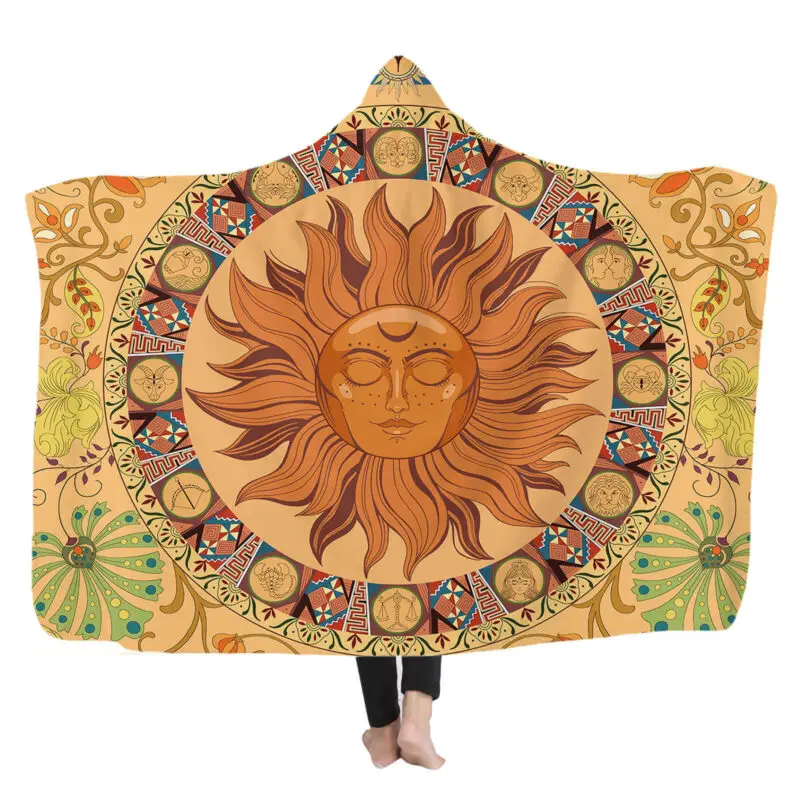 hooded blanket nearby