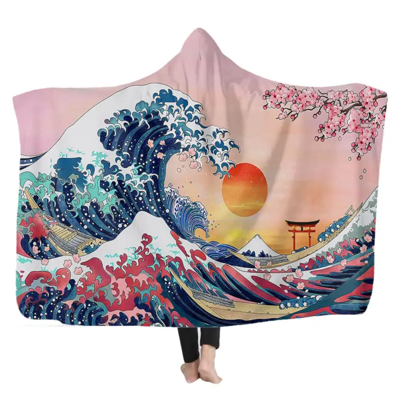 hooded reading blanket