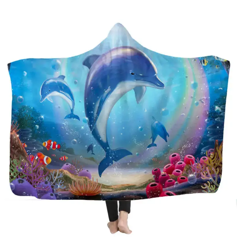 velvet hooded blanket