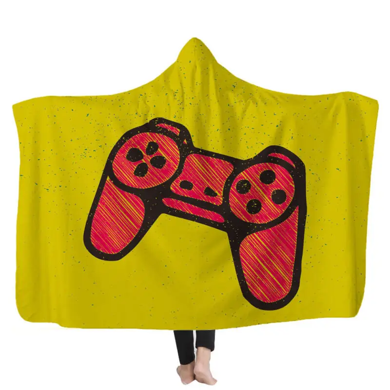 how to turn a blanket into a hooded cape