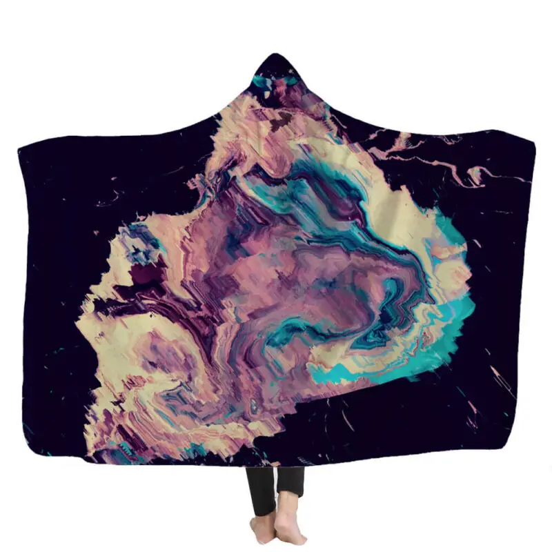 raccoon hooded blanket