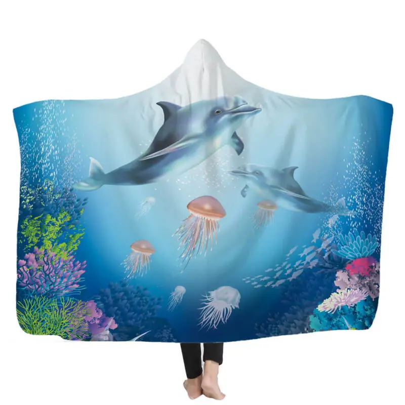 hooded blanket with zip